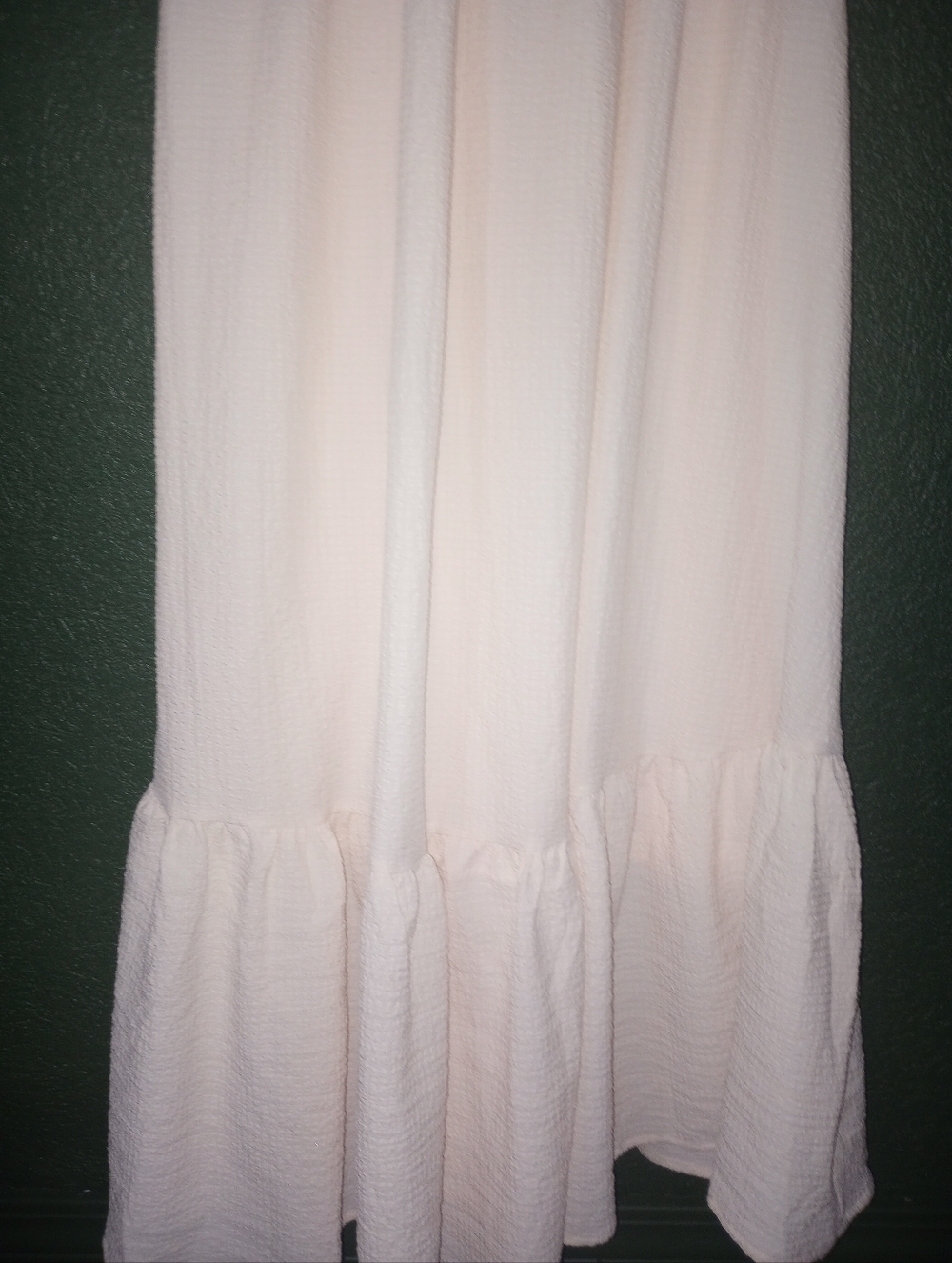 ASTR The Label Puff Sleeve Backless Blush Cream Maxi Dress Tie Back M - Picture 12 of 16